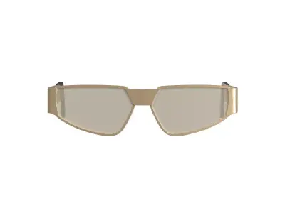 Gold Tint Sunglasses 3D model