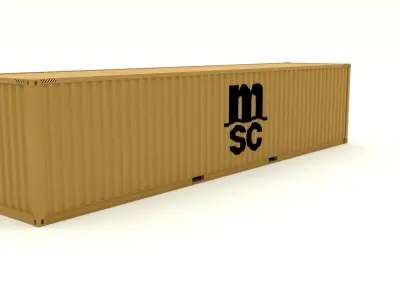 Shipping Container MSC 3D model purchase