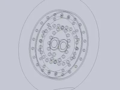 A5M4 Main wheel 3D print model