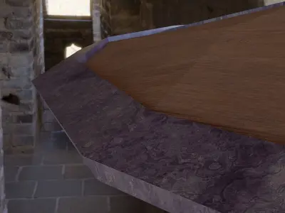 medieval shield lowpoly gameready pbr Low-poly 3D model