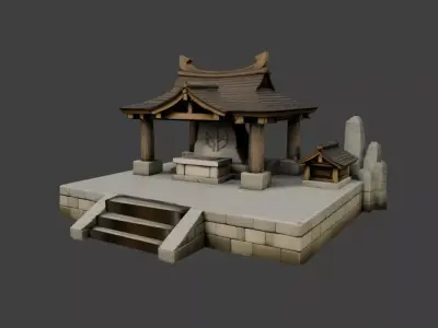 Temple Assets 3D model purchase