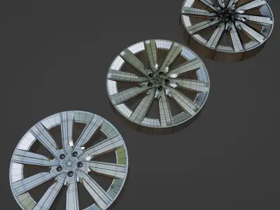 Range Rover 22in Wheel Replica Low-poly 3D model