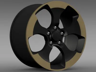 Jeep Wrangler Dragon Edition 2014 rim 3D model