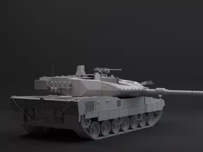 leopard 2a7 hpoly 3D model