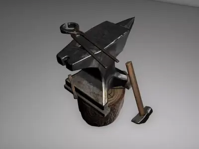 Anvil Low-poly 3D model buy