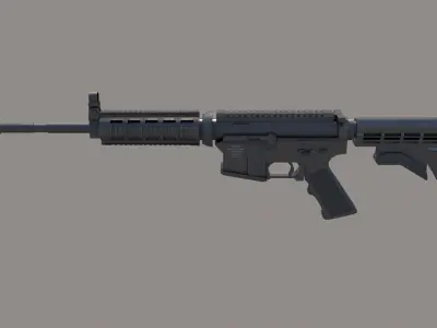 M4A1 Custom Low-poly 3D model purchase