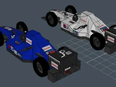 JD Motors Formula 1 two-color Free 3D model