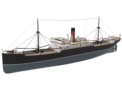Steam Ship Collection 3D model