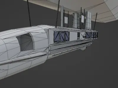 Zepellin blimp Free 3D model