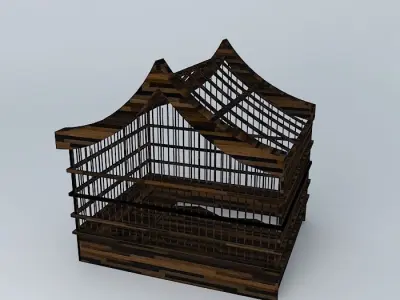 bird cage cage Free 3D model