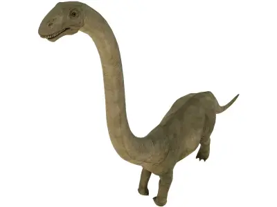 brontosaurus dinosaur Low-poly 3D model