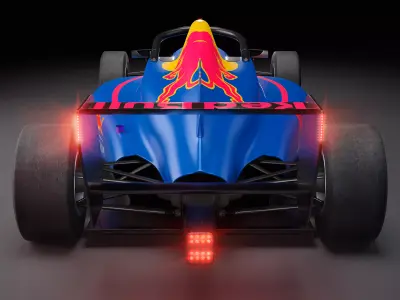 FIA F4 Tatuus 421 EU - RedBull livery plus Photoshop files 3D model