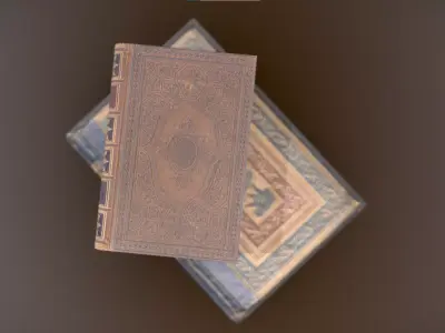 High-Poly Old Books Free 3D model