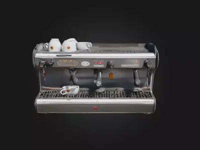 Espresso Machine Elegance  Brewed to Perfection with Vintage  3D model