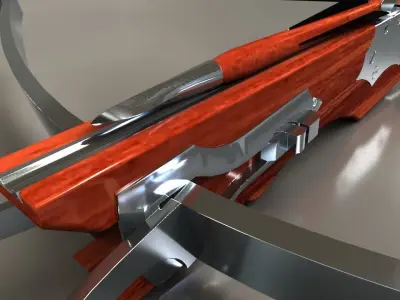 A medieval style crossbow 3D model