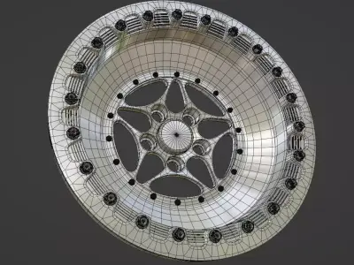 alloy wheel 3D model V3