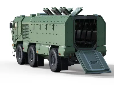 Kamaz Typhoon Truck 3D model