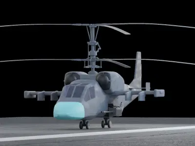 KA-52 HELICOPTER 3D model