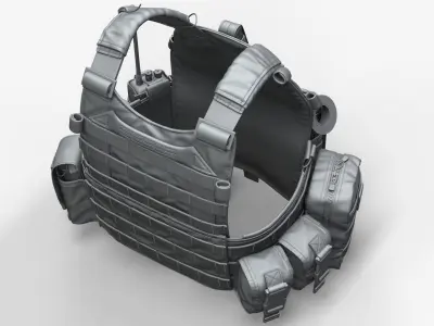 Zbrush Military Vest 3D model