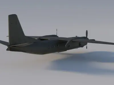 Antonov AN-24 3D model