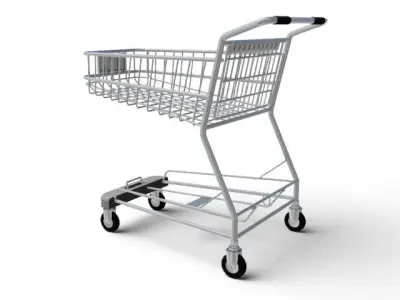 shopping cart 3D model buy
