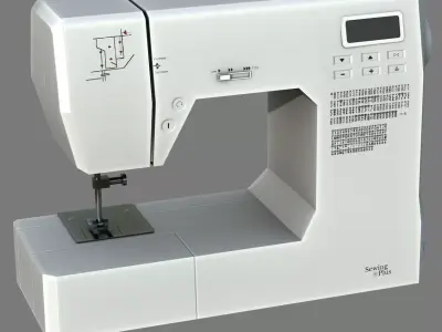 Sewing Machine Low-poly 3D model purchase