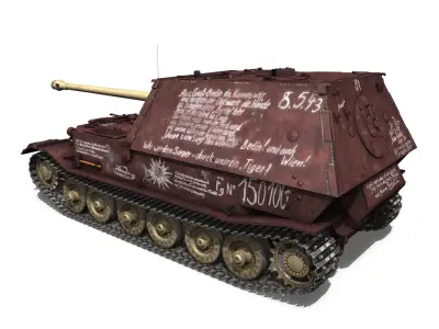 Ferdinand Tank destroyer - Last produced vehicle 3D model