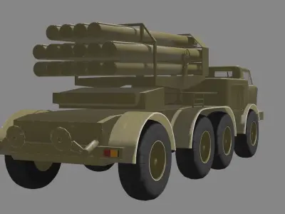 Uragan zil 135 Free 3D model