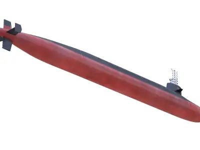  USS Tennessee SSBN-734 3D model