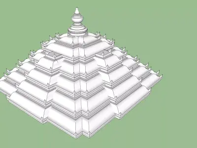 indian temple dome  3D model