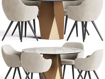 Dining Set 100 3D model