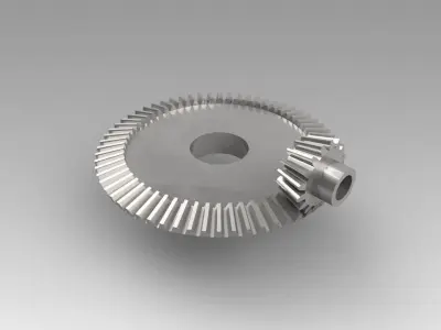 Pinion conical 3D model from CGTrader