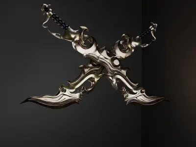 Game Model  Knife  Low-poly 3D model