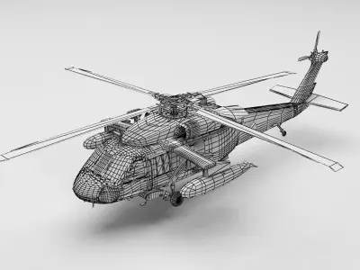 Helicopter 3D model 12