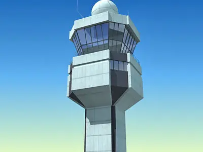 Airport Control Tower 3D model