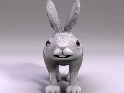 Rabbit Low-poly 3D model get