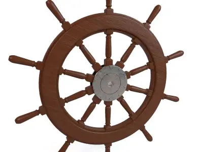 Ship Wheel 3D model
