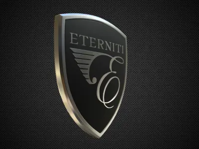 eterniti logo 3D model by 3dlogoman