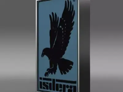 isdera logo 3D model by Sergey