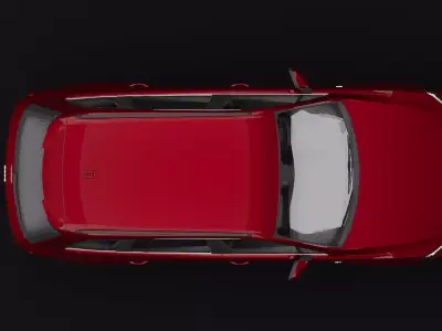 Audi Q7 Tfsi e Red Burgundy Dark 3D model