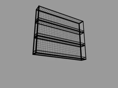 Wine Shelf  Free low-poly 3D model