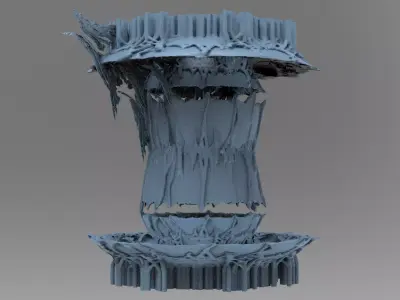 Alien root covenant 2 Low-poly 3D model