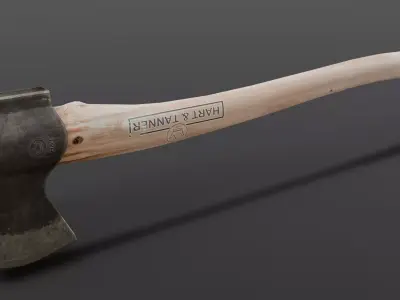 Axe Tool 3D Model Low-poly 3D model