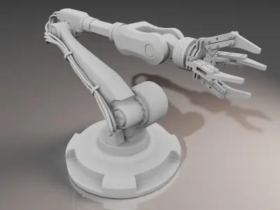 Robot arm Low-poly 3D model purchase