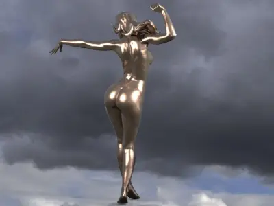 Four Elements Wind Sculpture 1 3D model