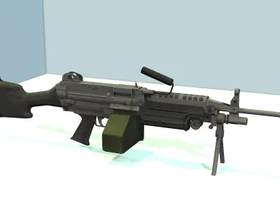  machine gun 3D model