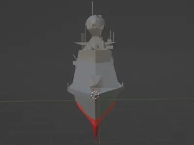wars ship 3d model  Low-poly 3D model