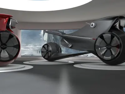 Bike - Low - Future Bike 3D model