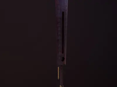 Bloody Sword Low-poly 3D model