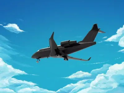 Bombardier Challenger 600 3D print model
